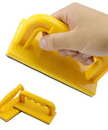 Hand holding an Enhanced Grip Safety Push Block And Stick Set For Table Saw Jointer And Forming Machines ABS Woodworking Push Block