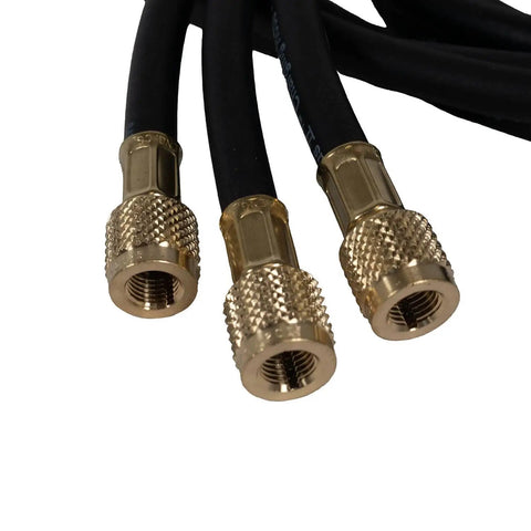 Pro Grade Hustle Ready 2 Valve A2l Heat Pump Manifold Kit With Analog High And Low Side Gauges Built Tough For R32 R410a And R454b Systems Paired With Three Plus Ii Hoses That Nail Every Connection