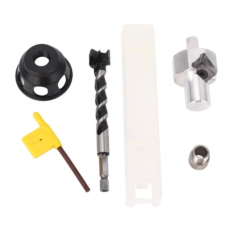 Pro Grade Drill Punch Locator And Vertical Drill Press Jig Kit components for woodworking, versatile attachment for power drill