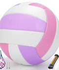 Beach Volleyball Official Size Indoor Outdoor Soft Volleyball For Girls Teens And Youth Practice Backyard Games With Pump Needles Colorful Volleyballs Set Bundle