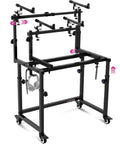 Rolling 3 Tier Keyboard Stand With Wheels For Home Studio And Music Production Fits 49 54 61 88 Key Pianos And Synths