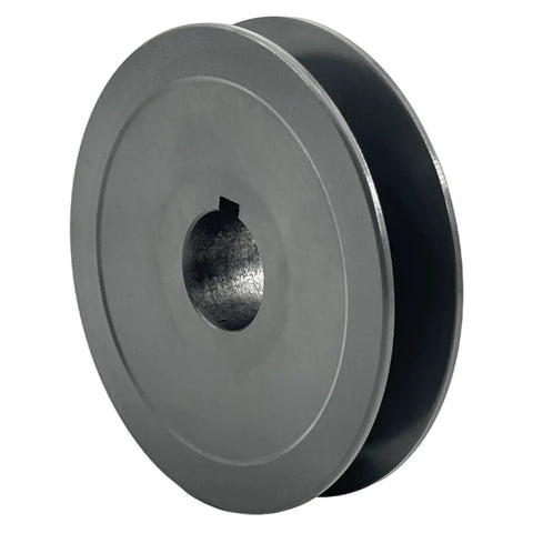 V Belt Pulley 3/4 Inch Bore 3.05 Inch OD Single Groove Cast Iron Mechanical Pulley For A 3L And 4L V Belts With Standard Keyseat 3/16 X 3/32 Inch Static Balanced For Quiet Reliable Drive