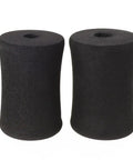 2 Pack Sponge Foam Foot Pad Roller Replacement for Leg Extension and Curl Machines, High Density Cushions, Black