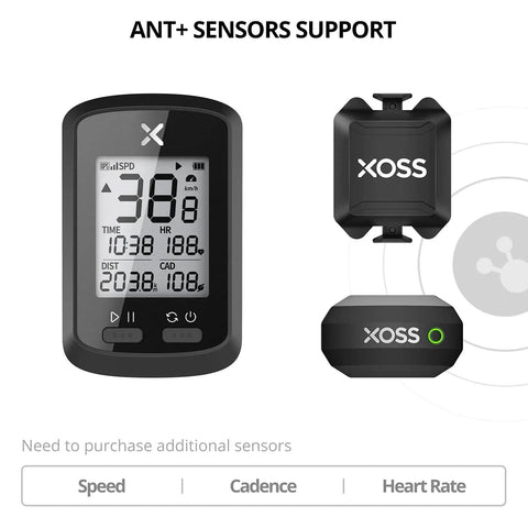 GPS Bike Computer With Bluetooth And ANT Plus Connectivity, Wireless Speedometer And Odometer, LCD Display, Waterproof MTB Tracker For Any Bike Or E Bike, App Support For Firmware Updates And Easy Data Sync