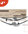 Front Brake Hydraulic Hose Kit For Ford F150 2009 And Ford Lobo 2009 Left And Right Driver And Passenger Sides Heavy Duty Beefed Up Replaces 9L3Z2078B Pack Of 2 EPDM Rubber With Zinc Plated Steel