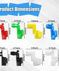 Image showing 8 colored locking clips from Must Have 80 Piece Car Door Lock Rod Clip Kit Assortment For Left And Right Door Handles