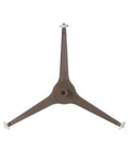Genuine OEM Turntable Tray Support Replacement For Microwave Ovens, 3-arm design with rollers, made of durable brown plastic