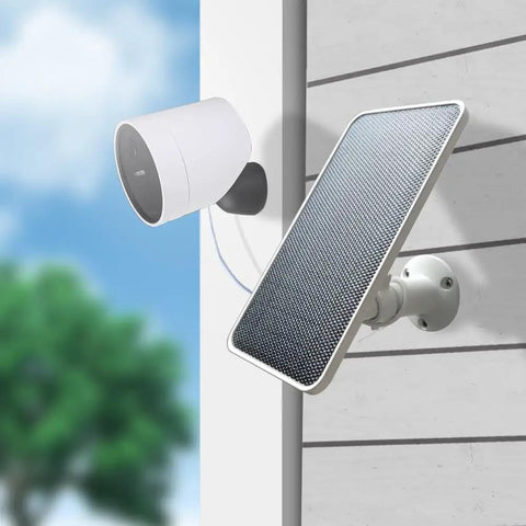 Durable Solar Panel for SimpliSafe Outdoor Camera Series 2 Waterproof Charger With 13 Ft Cable And 360 Degree Adjustable Mount