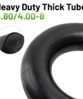 Heavy Duty Inner Tube For 4.80-8 And 4.00-8 Tires With Angled TR87 Valve Built Tough For Wheelbarrows Lawn Mowers Tractors Hand Carts