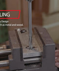 5/8 Inch High Speed Steel Spiral Flute Chucking Reamer With Straight Shank DWR Series Model DWRRSP5/8 in use on metal block