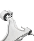 Close-up of Two Front Lower Control Arms With Ball Joint And Bushing Assembly For Cadillac SRX 2010 2016 Direct Replacement Kit Plug And Play Ready To Install Includes K622088 K622087
