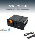 Mazda CarPlay Android Auto Plug-and-Play Wired Hub With Type-C PD Fast Charge, 2024 Upgraded Retrofit Kit For MZD Connect