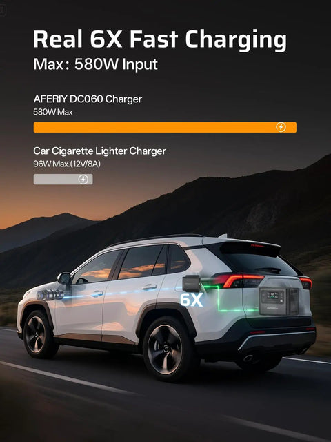 Solid Alternator Charger To Quickly Juice Up Your Portable Power Station With Six Times Faster Output And No Sweat Plug And Play Setup For Weekend Adventures And Long Drives on a car.