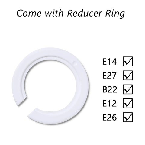 Reducer ring compatible with E14, E27, B22, E12, E26 for Large Three Tier Beaded Chandelier Lampshade With Sparkling Silver Beads And Acrylic Droplets, Chrome Frame, Ceiling Pendant Light Shade, Diameter 12.6 Inches, Shatter Resistant, Snazzy Modern Glam Decor.
