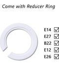 Reducer ring for Acrylic Chandelier Shade With Crystal Beads And Gold Frame Dope Three-Tier Beaded Pendant Lampshade, E14-E26 compat.