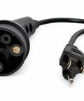 Heavy Duty Golf Cart Charger Cord Assembly Channels Solid One Six Amps Through Ten Feet Of Black Wall Plug Wiring Made For Forty Eight Volt EV