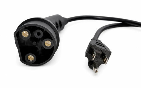 Heavy Duty Golf Cart Charger Cord Assembly Channels Solid One Six Amps Through Ten Feet Of Black Wall Plug Wiring Made For Forty Eight Volt EV
