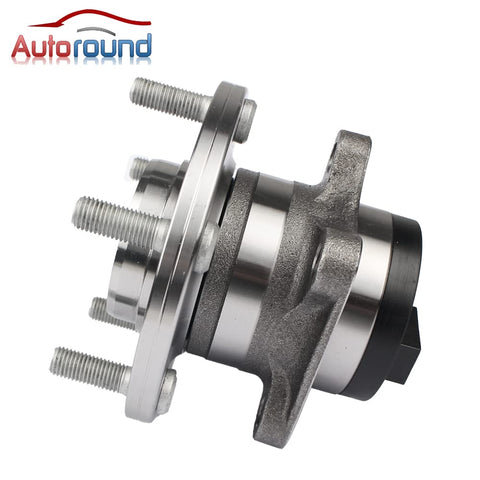 Side view of Rear Wheel Bearing And Hub Assembly For 2007 2016 Mazda CX-9 FWD With 5 Lug And ABS, 140mm Flange Diameter