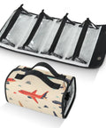 Airplane Style Hanging Roll Up Cosmetic Bag With Four Removable Pouches Waterproof Foldable Travel Makeup Organizer For Women