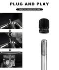 Five Piece Aluminum Gear Shift Knob Adapter Kit For Easy Install Fits M8 M10 M12 Threads By 1.25 And M10 M14 By 1.5 For Car Manual Transmission Dope Shifter Knob Adapter installed view