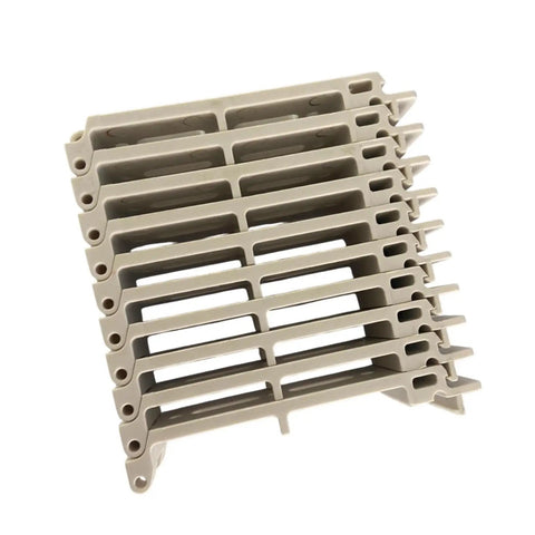 Heavy Duty Desktop Cable Organizer With Server Rack Tray Clips And Sturdy Wire Holder To Ditch Cord Chaos and Keep Your Workspace Slick And Straight Up Organized, beige wire clip structure.