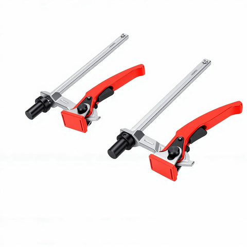 2 Pack Quick Ratchet Bench Dog Clamp For 20mm Dog Holes Hold Down Clamp For Woodworking And MFT Tables 6 5/16 Inch Clamping Capacity