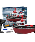 High Speed One Seventy Two Scale RC Tugboat For Pools And Lakes Ready To Run Remote Control Boat With accessories displayed
