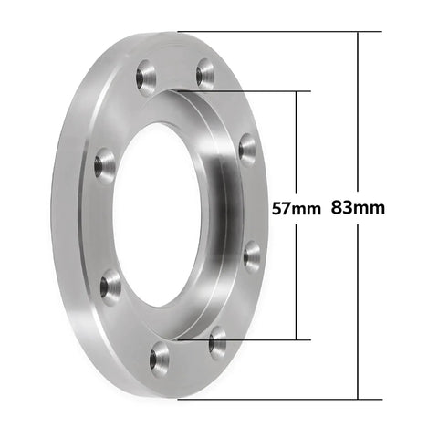 Face Plate Ring for NCK Series Woodturning Lathe Chuck, side view with dimensions, compatible with Super NOVA2, G3 Nova