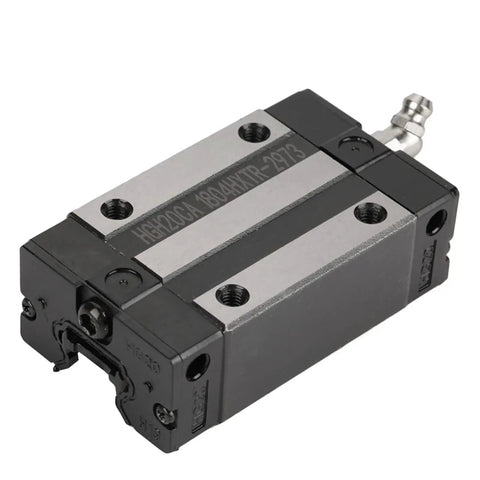 High Grade 20mm Linear Ball Bearing Slide Rail Carriage Block For CNC Machines Smooth Glide Pro Grade Precision Energy Efficient Linear Motion Guide Multi Direction Load Bearing Durable CNC Hardware, showing top view version of model HGH20CA.