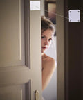 Automatic Door Closer For Sliding Screen Doors With 500g Tension And 1.2m Cable Length ABS Steel Durable Soft Close Easy Install shown installed