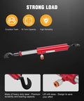 Close-up of Beefy 26 Inch Hydraulic Pull Back Ram for Porta Power Tools and Body Shop Frame Tools, carbon steel, rotating hook.