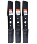 3-Pack High Lift Mower Blades 6-Point Star Set For Cub Cadet ZT1 54 Inch Cutting Deck Lawn Mower Models Ultima ZT2-54 XT1-54