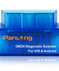 Bluetooth OBD2 Scanner For Iphone And Android With Real Time Car Diagnostics Engine Fault Code Reader Turns Your Smartphone Into A Pro Grade Diagnostic Tool Works Seamlessly On IOS And Android, blue plastic device