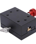40mm Travel Dovetail Slide With Gear Rack And Pinion Manual Fine Adjustment Slim Aluminum Alloy Built For Tight Spaces Precision Slide For Small Machinery And Everyday Use, black