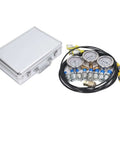 Top Rated High Pressure Tester Kit With Easy Install Flexible Tube And 8 Couplings For Excavators Pump Testing Up To 60MPa Gauge Accuracy, silver case and gauges