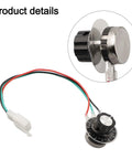 Potentiometer Throttle Button Rotary Knob Accelerator for Electric Cart and Beer Bike with Smooth Speed Control, ABS Metal