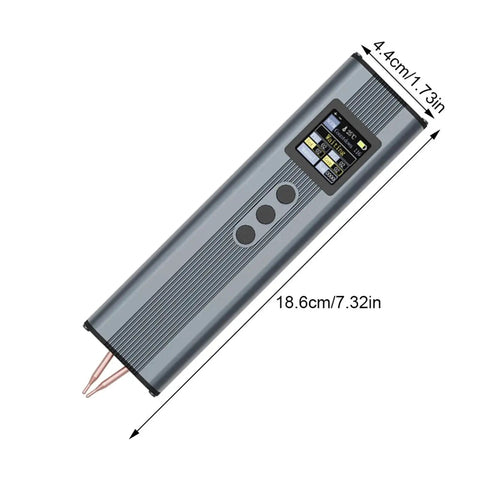Electric Handheld Spot Welder With Digital Display For Precise Welds On Nickel Plated Plates From One Tenth To Three Millimeters