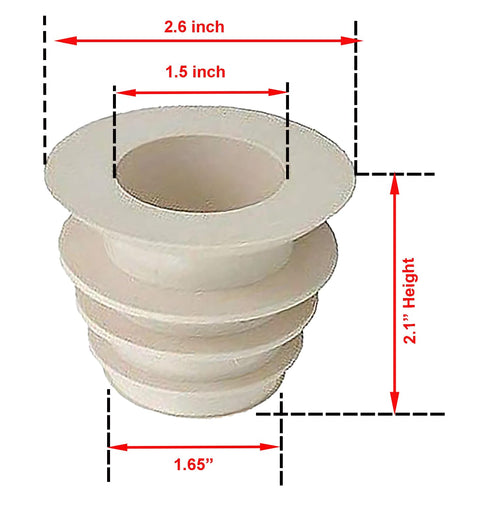 2 Inch Skimmer Cone Adapter Cuff For In Ground Pools Fits 2 Inch Suction Port Only Connects Automatic Pool Cleaner Or Vacuum Hose To Skimmer