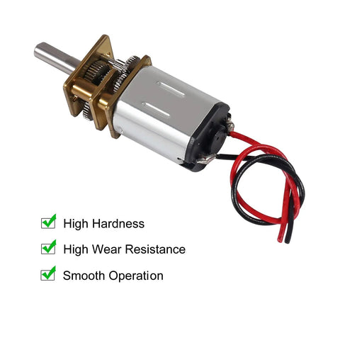 Six Pack Compact Three Volt N20 Mini Gear Motors For DIY Projects With Metal Gearbox Slow Speed Micro Motors 9mm Shaft