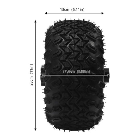 Dual Motor Drive 10 Inch Air Wheel Conversion Kit For Electric Beach Scooters And Go Karts, heavy-duty tire dimensions
