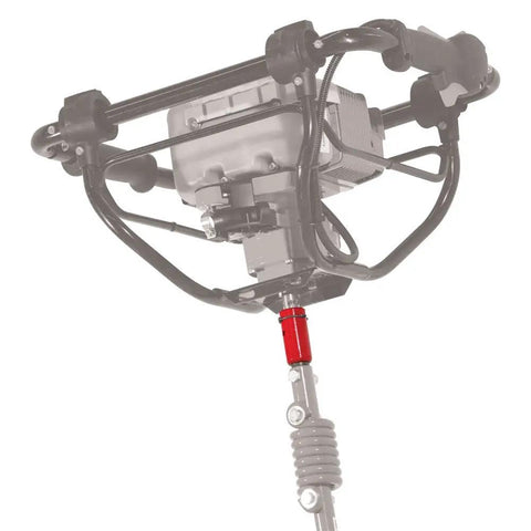 Top view of the Beefy 10 Inch Diameter 36 Inch Long Auger Bundle With 11566 Adapter For STIHL Powerheads, highlighting the steel frame.