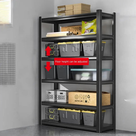 Badass Heavy Duty Adjustable 6 Tier Metal Shelving System Tough Rust Proof Storage Rack Straight Reliable For Clutter Free Garage Shop Kitchen Bathroom Or Patio Organization Setup