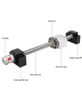 Smashing HaloVerde Rolled Ball Screw Kit With 16mm Bearing Steel Rail and SFU1605 Nut For Smooth Automation Projects, BK BF12 mounts, coupler
