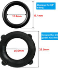 Three Quarter Inch Garden Hose Washers And O Rings Set Pro Grade 30 Pack With 10 Rubber Seal Washers And 20 Gasket O Rings