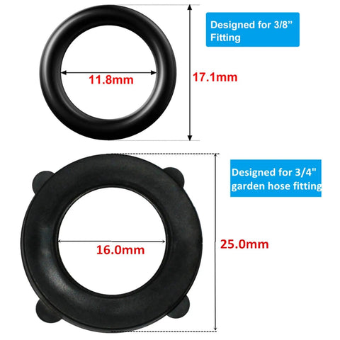 Three Quarter Inch Garden Hose Washers And O Rings Set Pro Grade 30 Pack With 10 Rubber Seal Washers And 20 Gasket O Rings