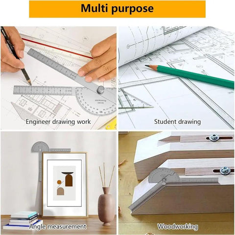 Digital Angle Finder Protractor Ruler With Straight Shot Zero To One Eighty Degree Range And Four Inch Tape for precise angle measurement in woodworking.