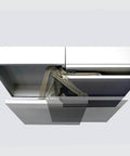 Concealed Lateral Swing Door Hinge Set For Tight Spaces Built Tough Durable Quiet Soft Close Cabinet Hinges installed in cabinet
