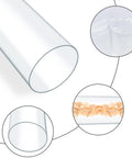 Clear Polycarbonate Dust Collection Pipe 4 Inch By 36 Inch With Stainless Steel Hangers 4 Pack Rigid Tubing for woodworking tools