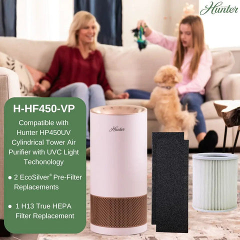 HF450 VP Pro Grade Filter Value Pack With EcoSilver Pre Filter And Coconut Carbon Odor Control And True HEPA Replacement.