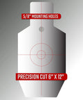 AR500 Steel Shooting Targets Three Eighths Inch Thick 12 Inch Torso Silhouettes With Gongs For Rifle Handgun And Shotgun Practice